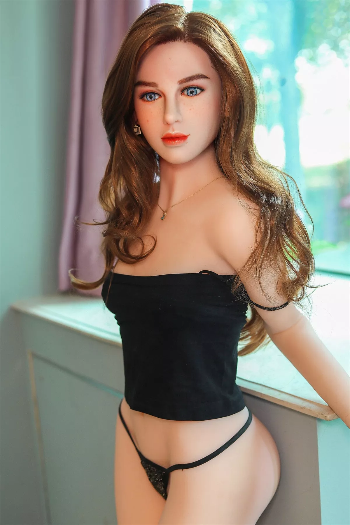 Ambre - 5Ft 3(159cm) A Cup Freckle Style Lovely Realistic Sex Doll （5 Sizes）-First Love Doll