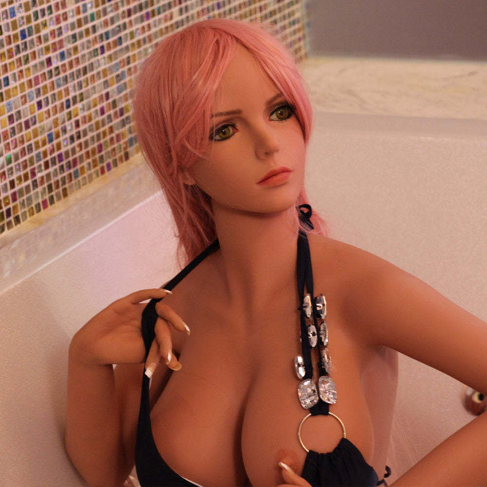 Avah - 5ft 2(158cm) Gorgeous Ultra realistic TPE Sex Doll With Pink Hair-First Love Doll
