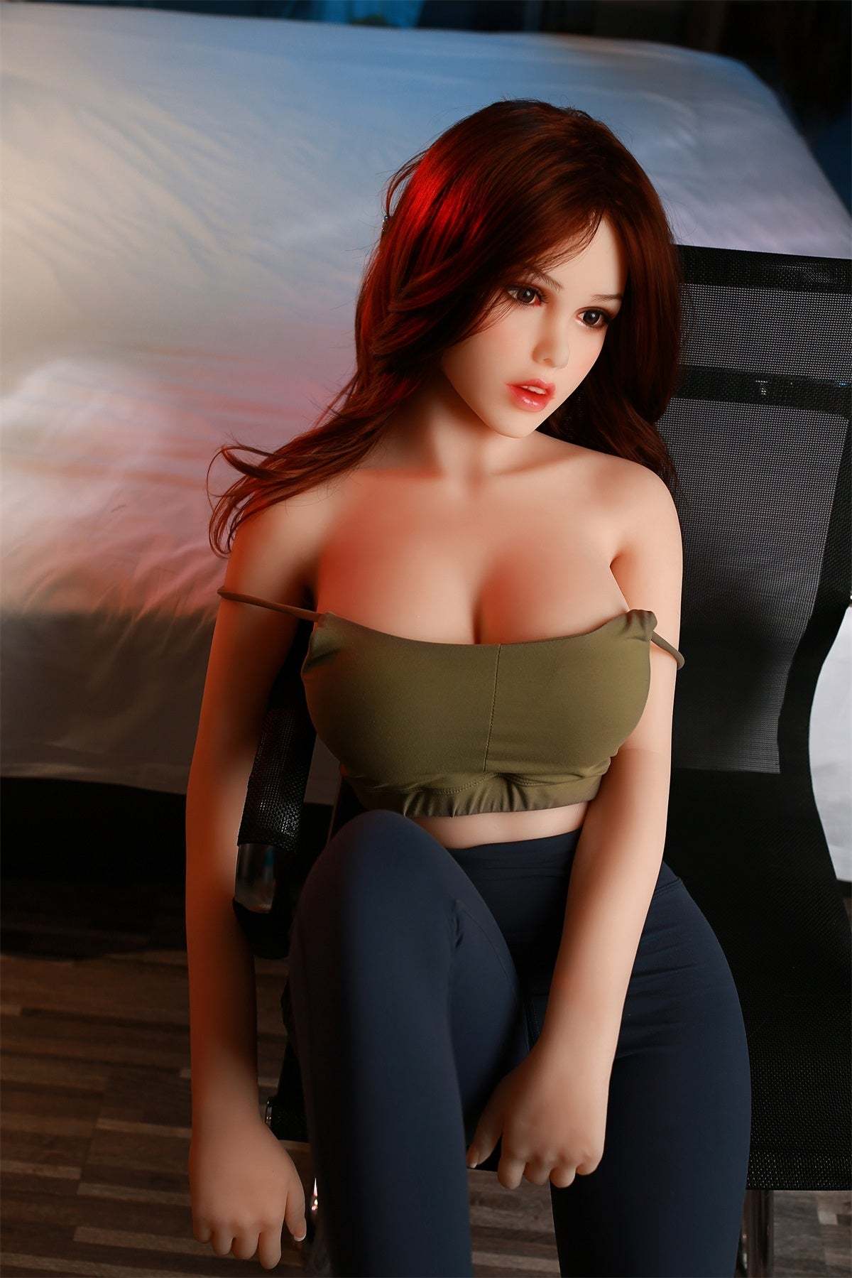 Cicely - 5ft2 (158cm)  Top-Quality Realistic TPE Sex Doll With Red Hair (In Stock US)-First Love Doll