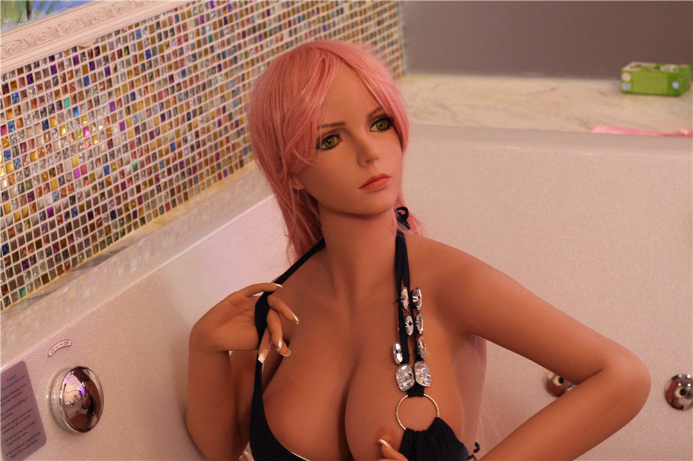 Avah - 5ft 2(158cm) Gorgeous Ultra realistic TPE Sex Doll With Pink Hair (In Stock US)-First Love Doll