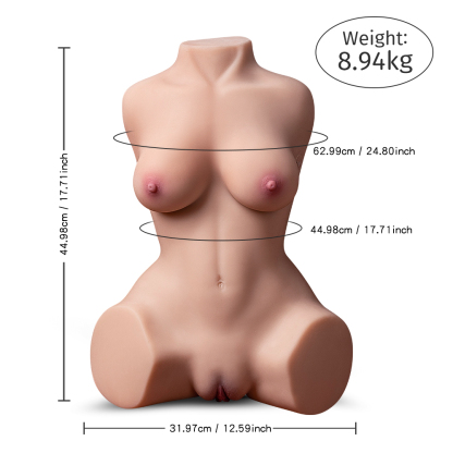 Delia -45cm/17.1in Torso Sex Doll Wth Automatic Sucking Vagina  (In Stock US)-First Love Doll