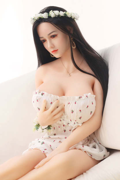 Sufi- 158cm (5ft2) Big Breast Chinese Style Sex Doll With Long Black Hair (In Stock US)-First Love Doll