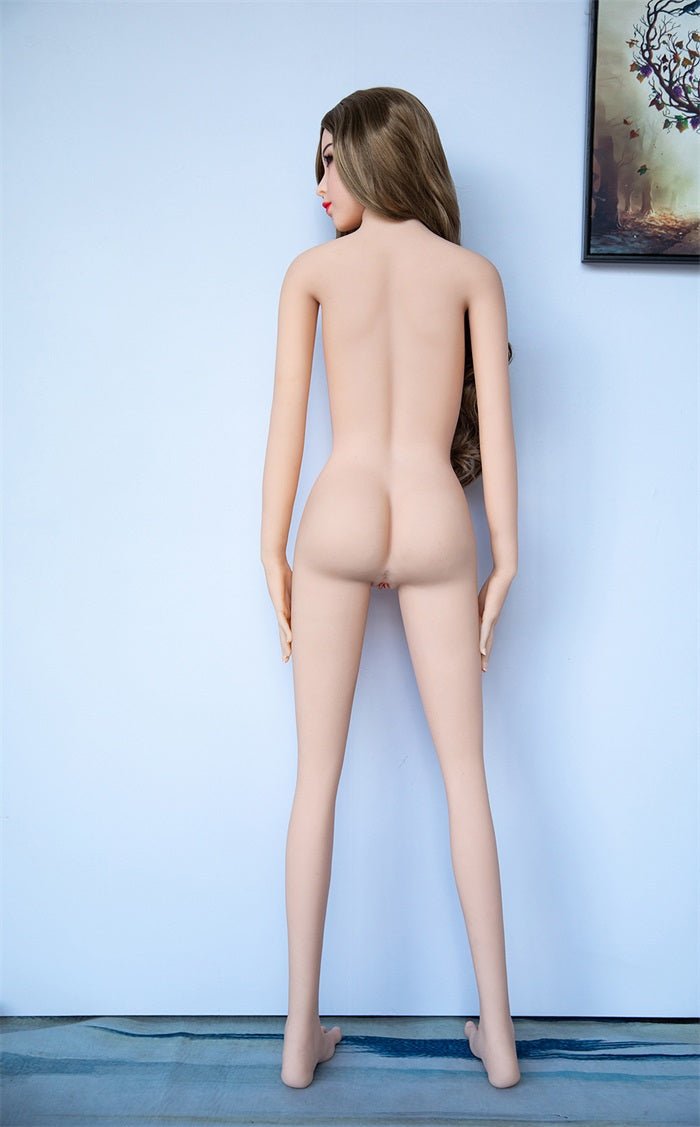 Danae - 160cm (5ft3) Pretty Breast Sex Doll With Golden Curly Hair-First Love Doll