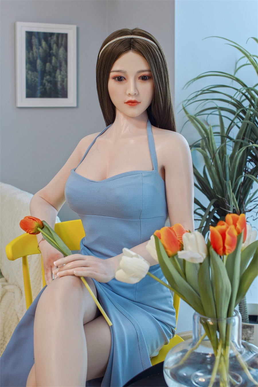 Aida - Japanese Style Big Boobs Gentle Realistic Silicone Sex Doll (5 Sizes)-First Love Doll