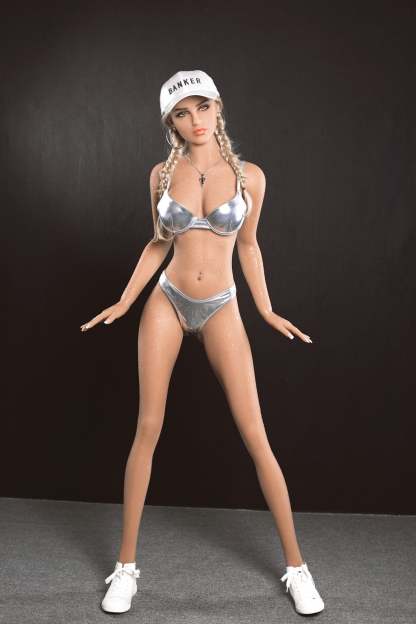 AF | Koa - 5ft5 (166cm)  Top Quality Skinny Small Breast Real-Feel Sex Doll With Golden Braids-First Love Doll