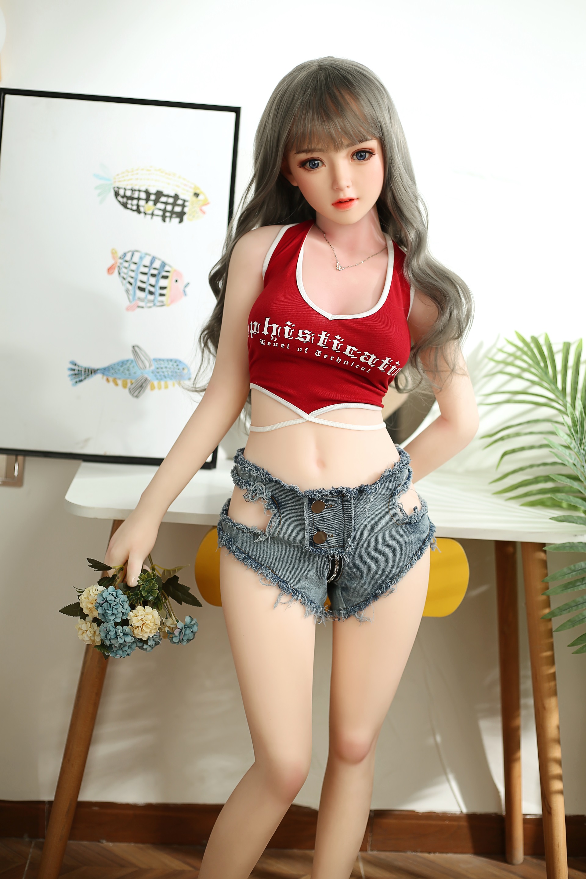 MESE Doll | 145cm(4ft 8) Small Breast Silicone Head Sex Doll - Bella