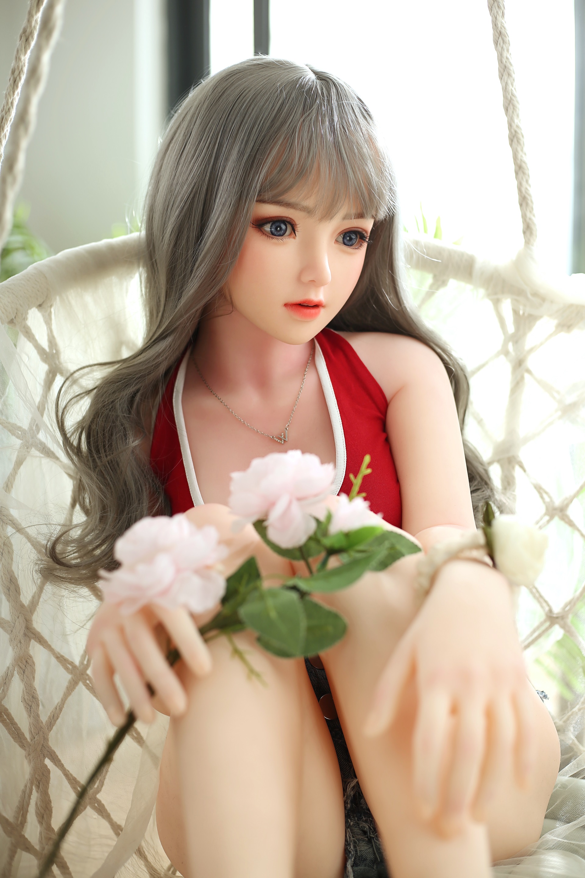 MESE Doll | 145cm(4ft 8) Small Breast Silicone Head Sex Doll - Bella