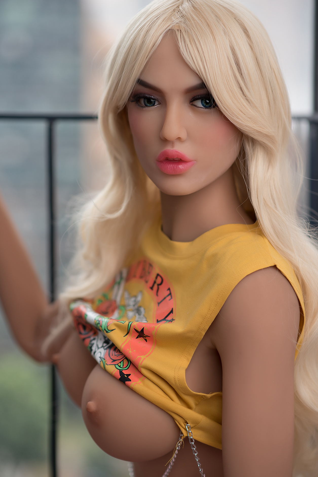 6YE | Amelia - 5ft5/165cm Big Boobs White Hair Fashion Sex Doll-First Love Doll