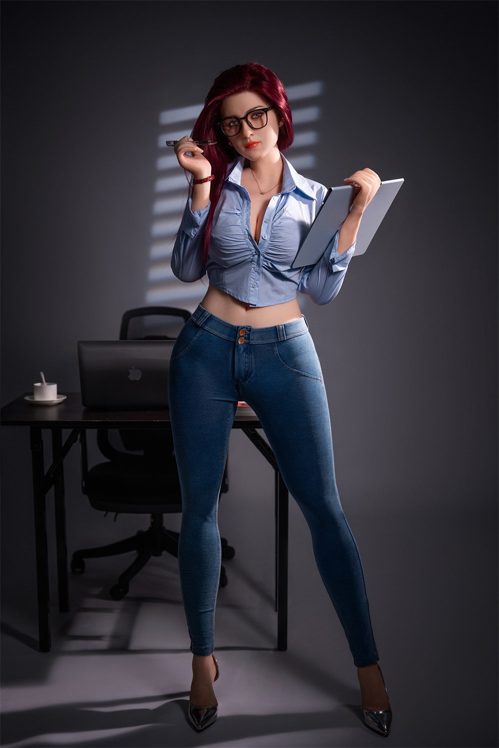Ilona - 5ft 6.5/169cm Office Sex Doll With Option To Add Blowjob E-Hips Sucking 3 In 1