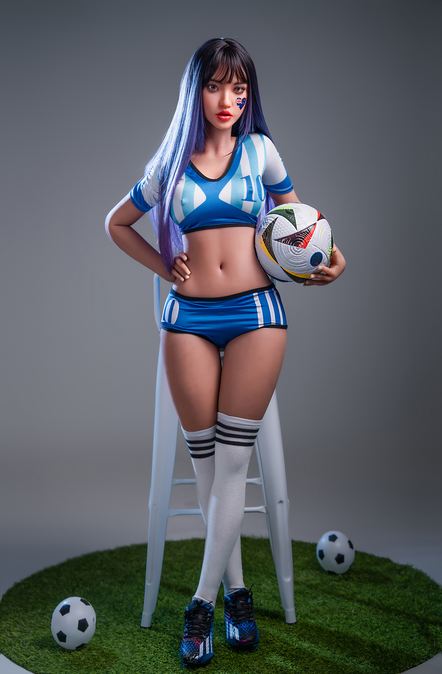Judi-4ft 11/152cm ROS Mediun Breast Silicone Head Sex Doll