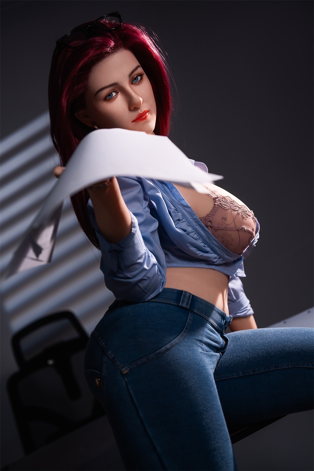 Ilona - 5ft 6.5/169cm Office Sex Doll With Option To Add Blowjob E-Hips Sucking 3 In 1