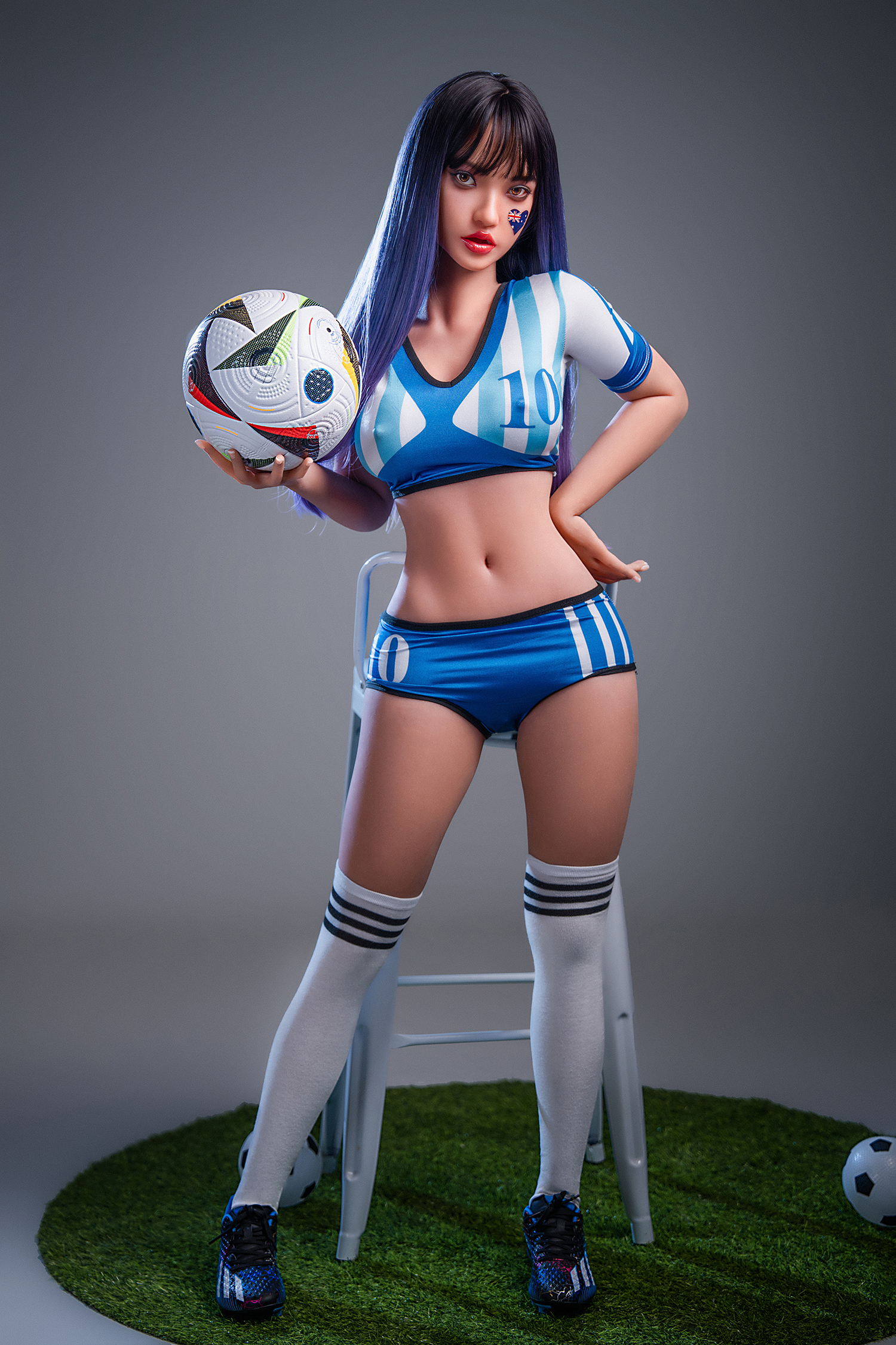 Judi-4ft 11/152cm ROS Mediun Breast Silicone Head Sex Doll