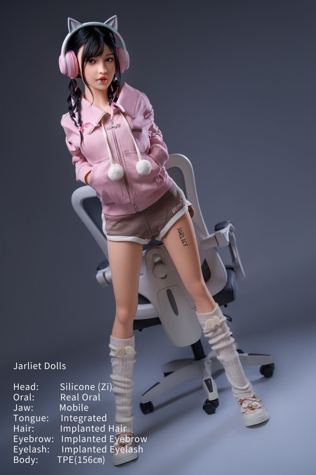 Jarliet | Zi- 5ft 1 /156cm Movable Jaw Silicone Head Sex Doll
