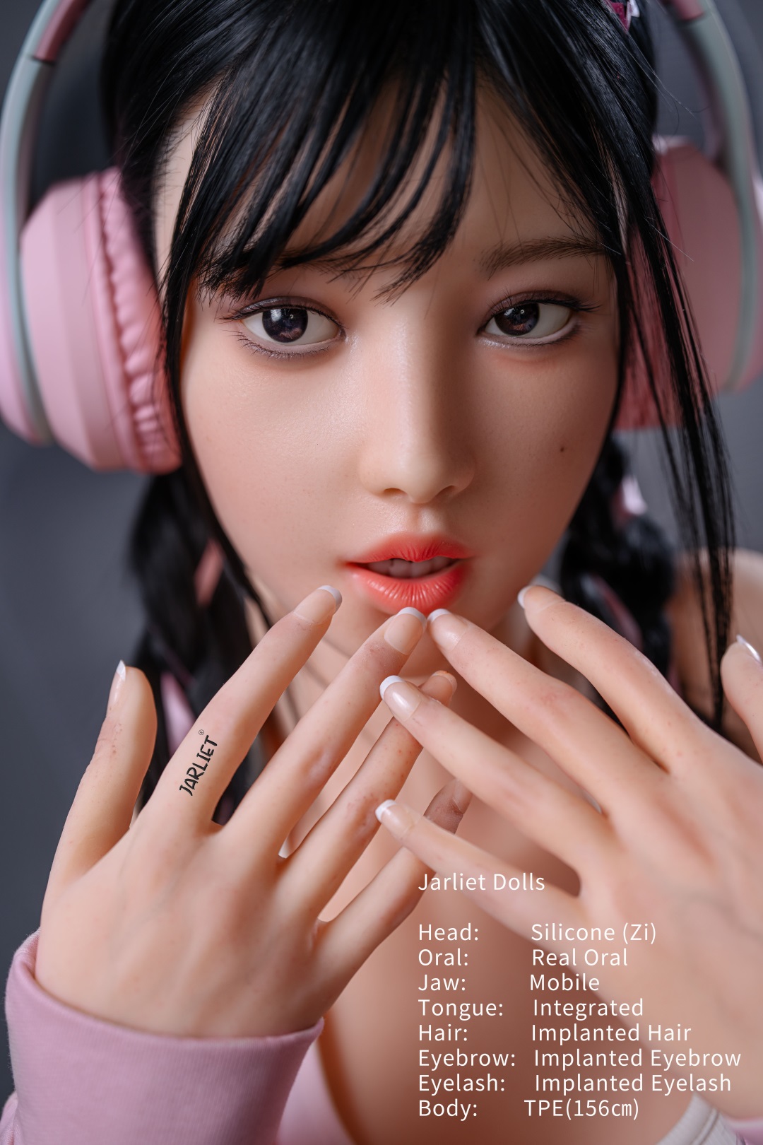 Jarliet | Zi- 5ft 1 /156cm Movable Jaw Silicone Head Sex Doll