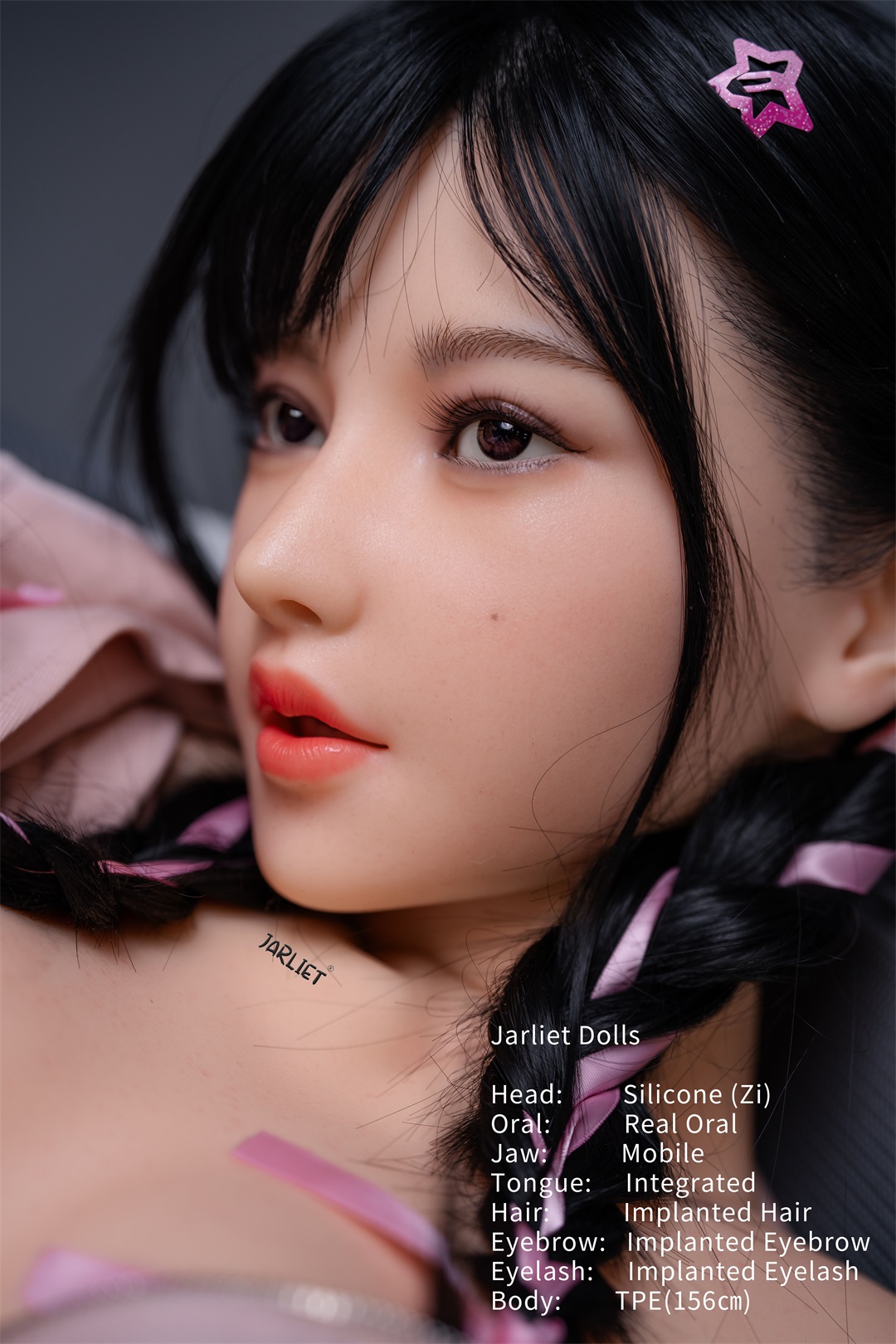 Jarliet | Zi- 5ft 1 /156cm Movable Jaw Silicone Head Sex Doll
