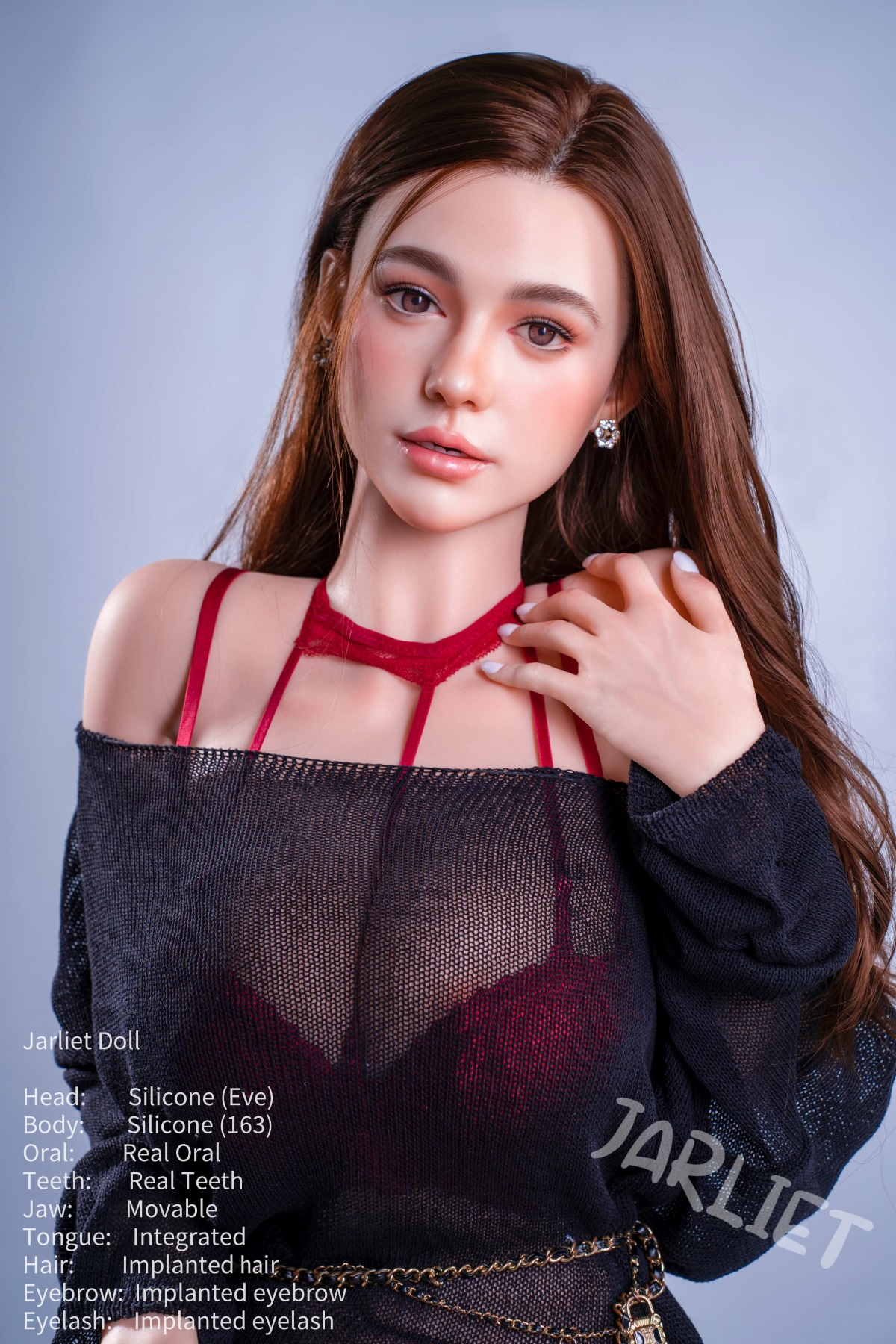 Jarliet |Manya-5ft 4/163cm Real Oral Moveable Jaw Silicone Sex Doll