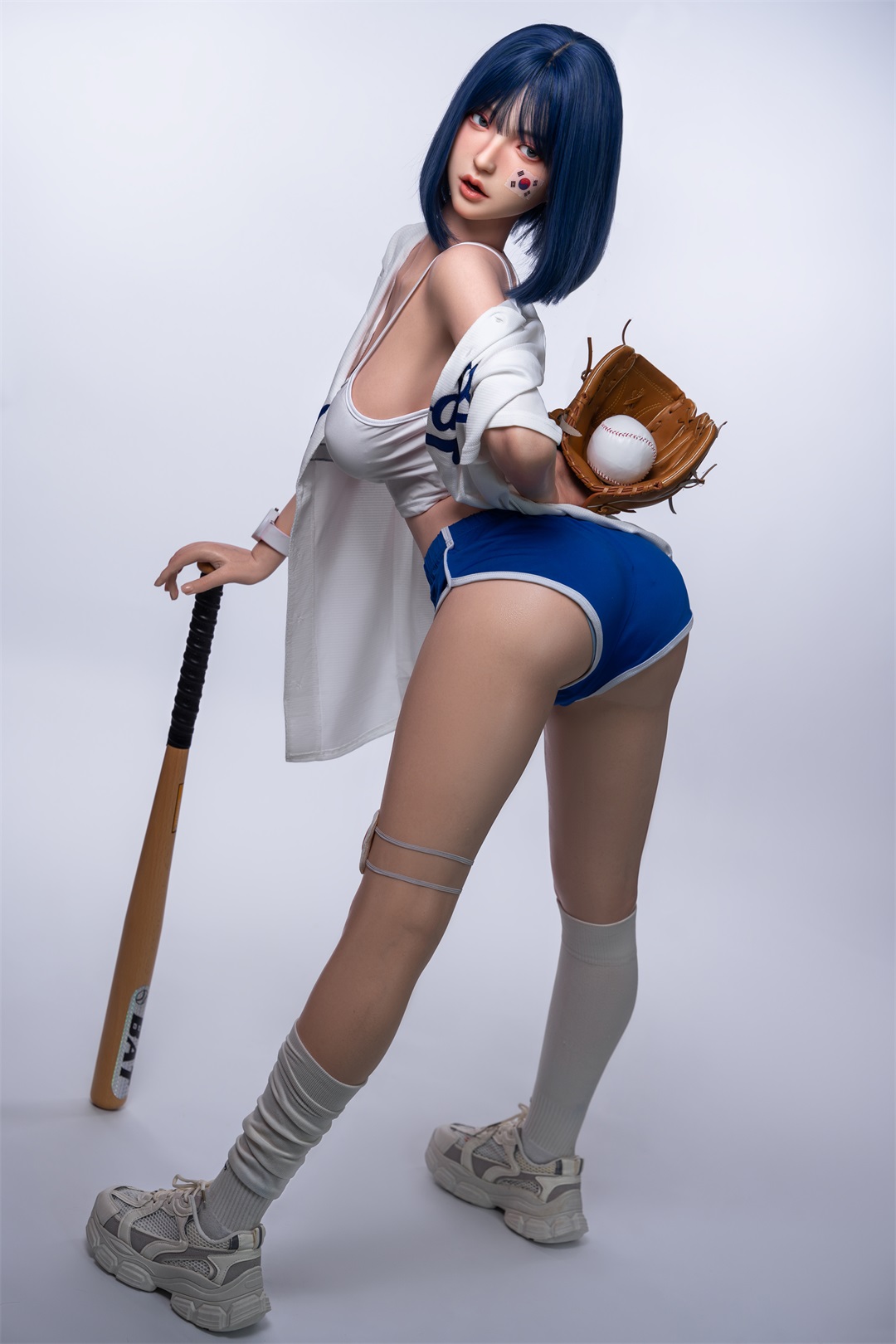 Orange In丨Anabel-5ft 2/158cm Movable Jaw Silicone Sex Doll