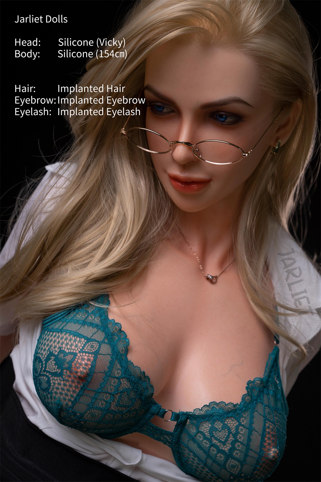 Jarliet丨Vicky -5ft 1/154cm Sexy blonde hair Silicone Sex Doll-Honeylovedoll