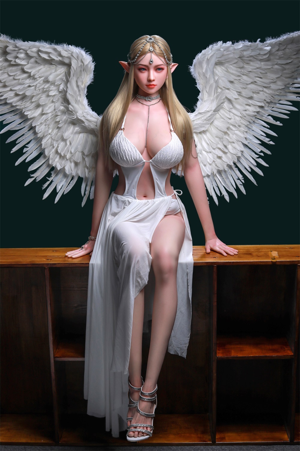 Angelina -168cm/5ft6  Blonde Angel Realistic Silicone Sex Doll