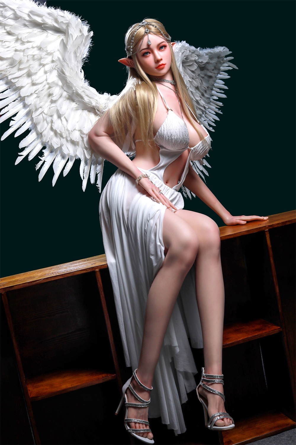Angelina -168cm/5ft6  Blonde Angel Realistic Silicone Sex Doll