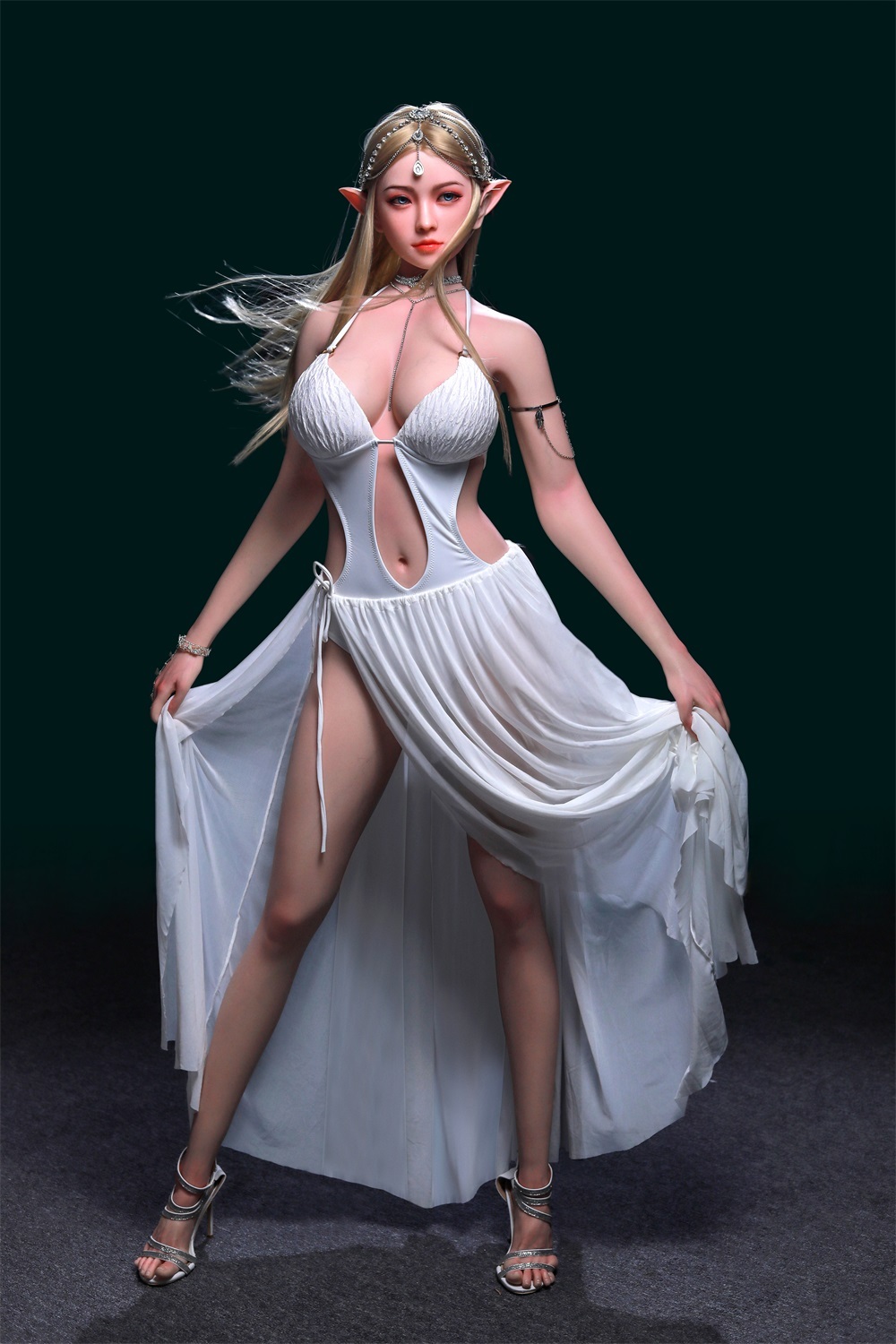 Angelina -168cm/5ft6  Blonde Angel Realistic Silicone Sex Doll