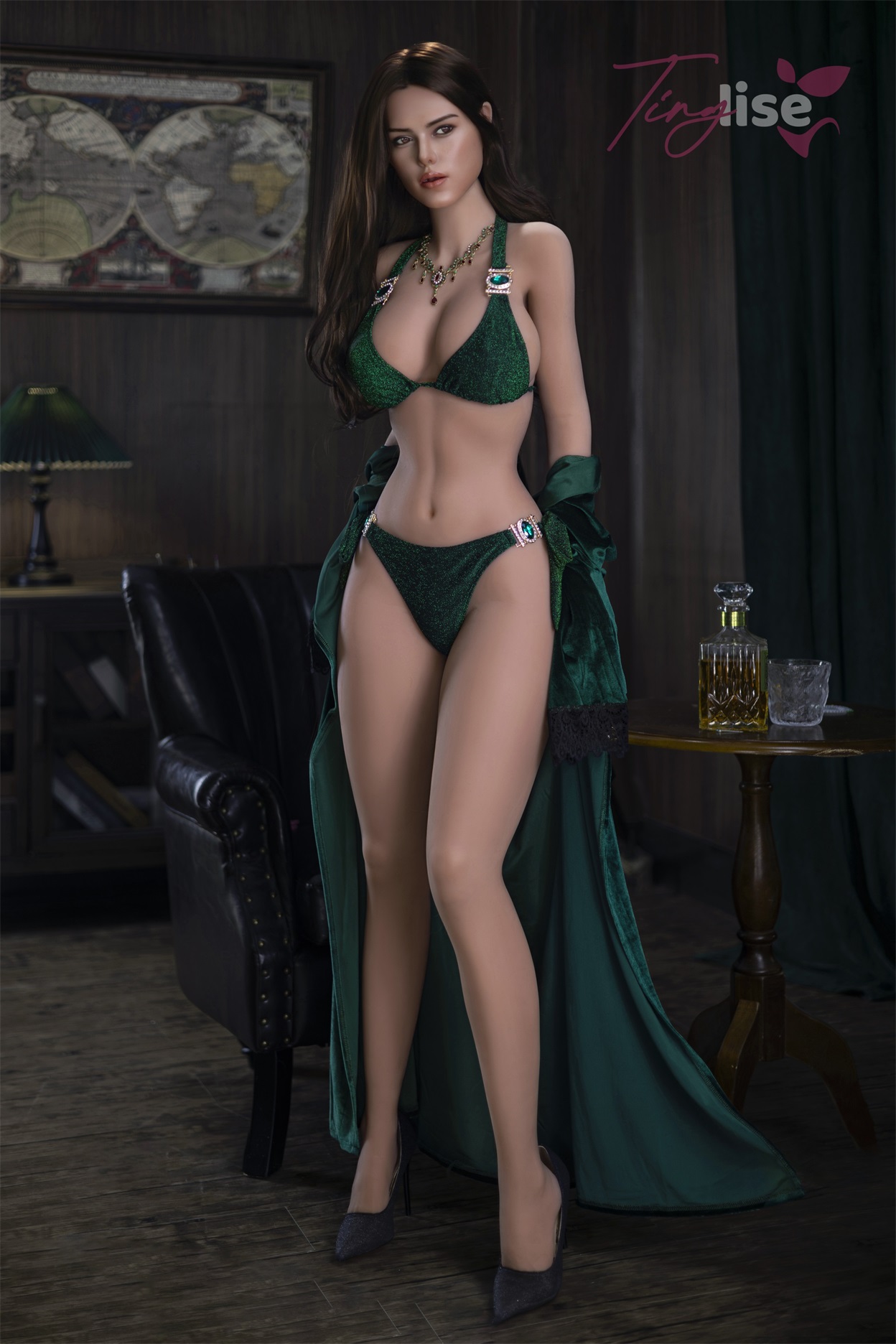 Tinglise | Raven - 5ft 3/160cm F-Cup ROS Head Hybrid Sex Doll