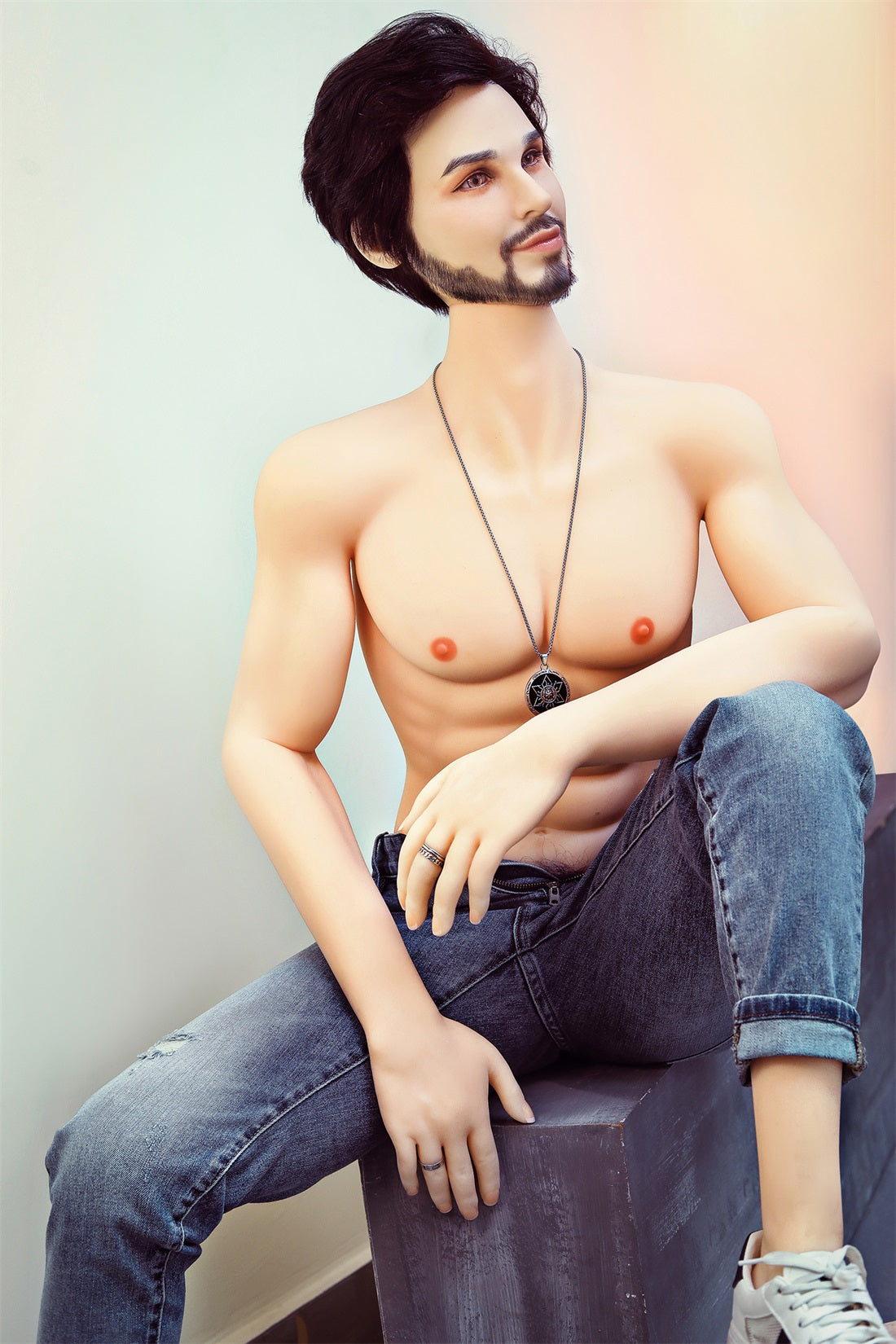 Micheal - 5ft 4 (162cm) Enthusiastic Bearded Style Male Sex Doll For Women-First Love Doll