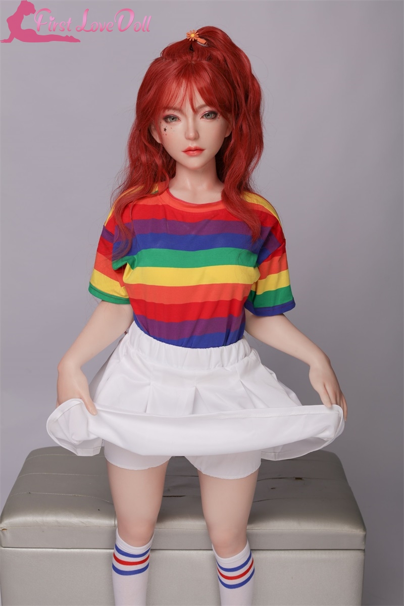 Poppy- 4ft 3/130cm A Cup Mini Silicone Sex Doll-First Love Doll