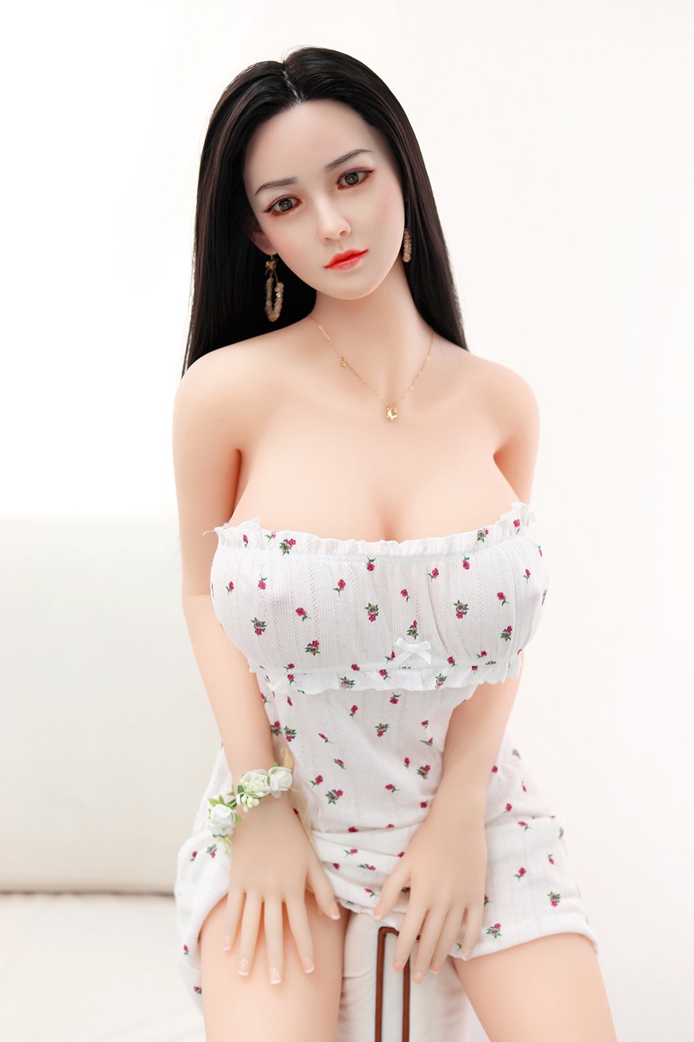 Sufi- 158cm (5ft2) Big Breast Chinese Style Sex Doll With Long Black Hair-First Love Doll