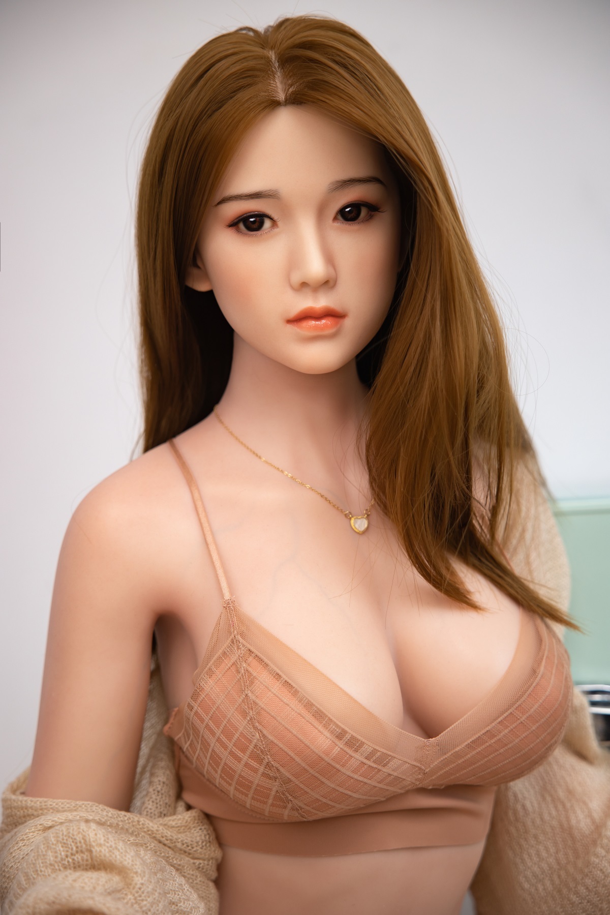 Cyan - Big Boobs Sexy Realistic Silicone Sex Doll With Blonde Hair (5 Sizes)-First Love Doll