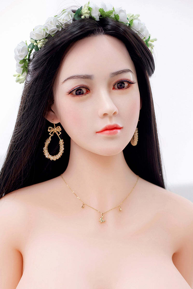Sufi- 158cm (5ft2) Big Breast Chinese Style Sex Doll With Long Black Hair (In Stock US)-First Love Doll