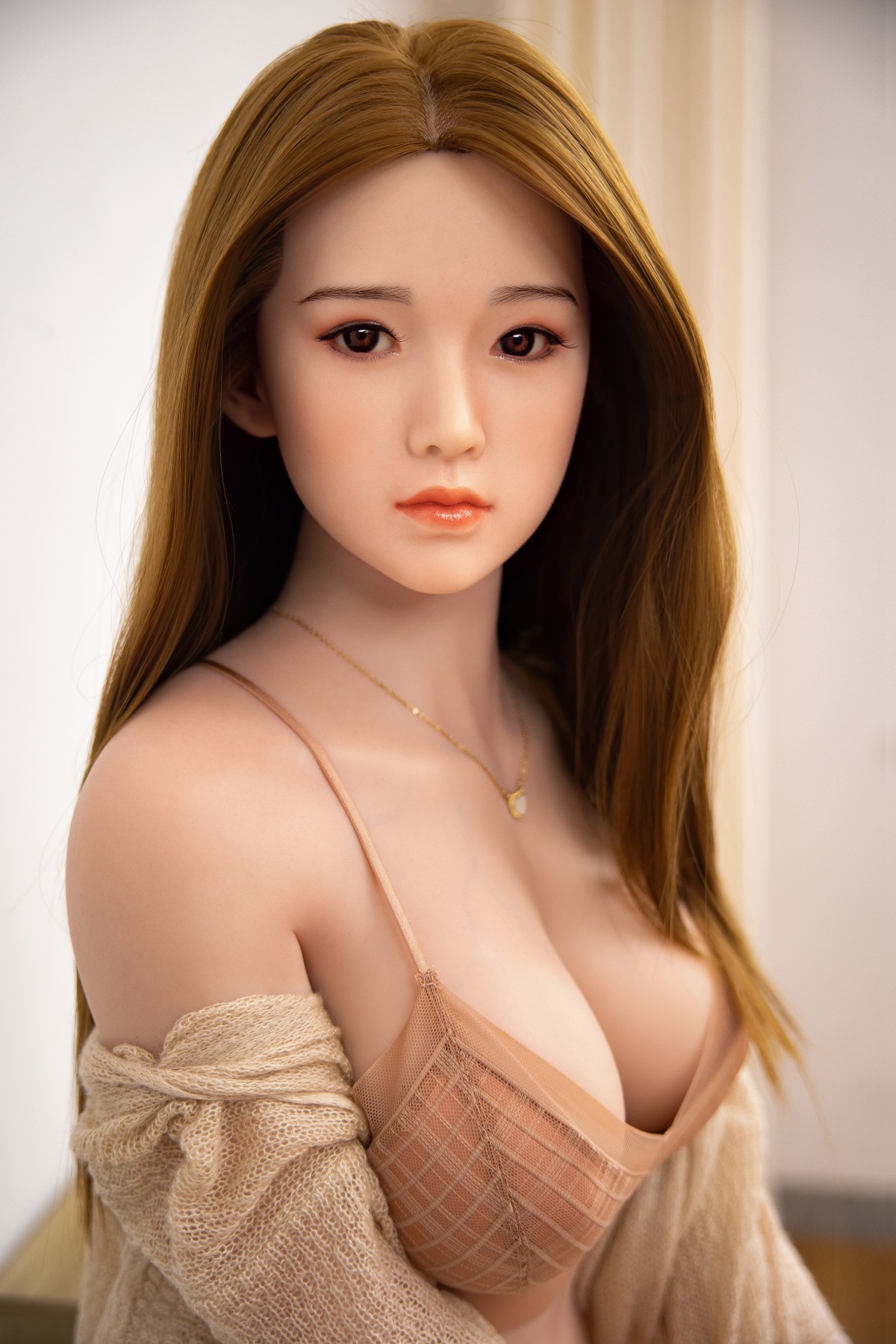Cyan - Big Boobs Sexy Realistic Silicone Sex Doll With Blonde Hair (5 Sizes)-First Love Doll