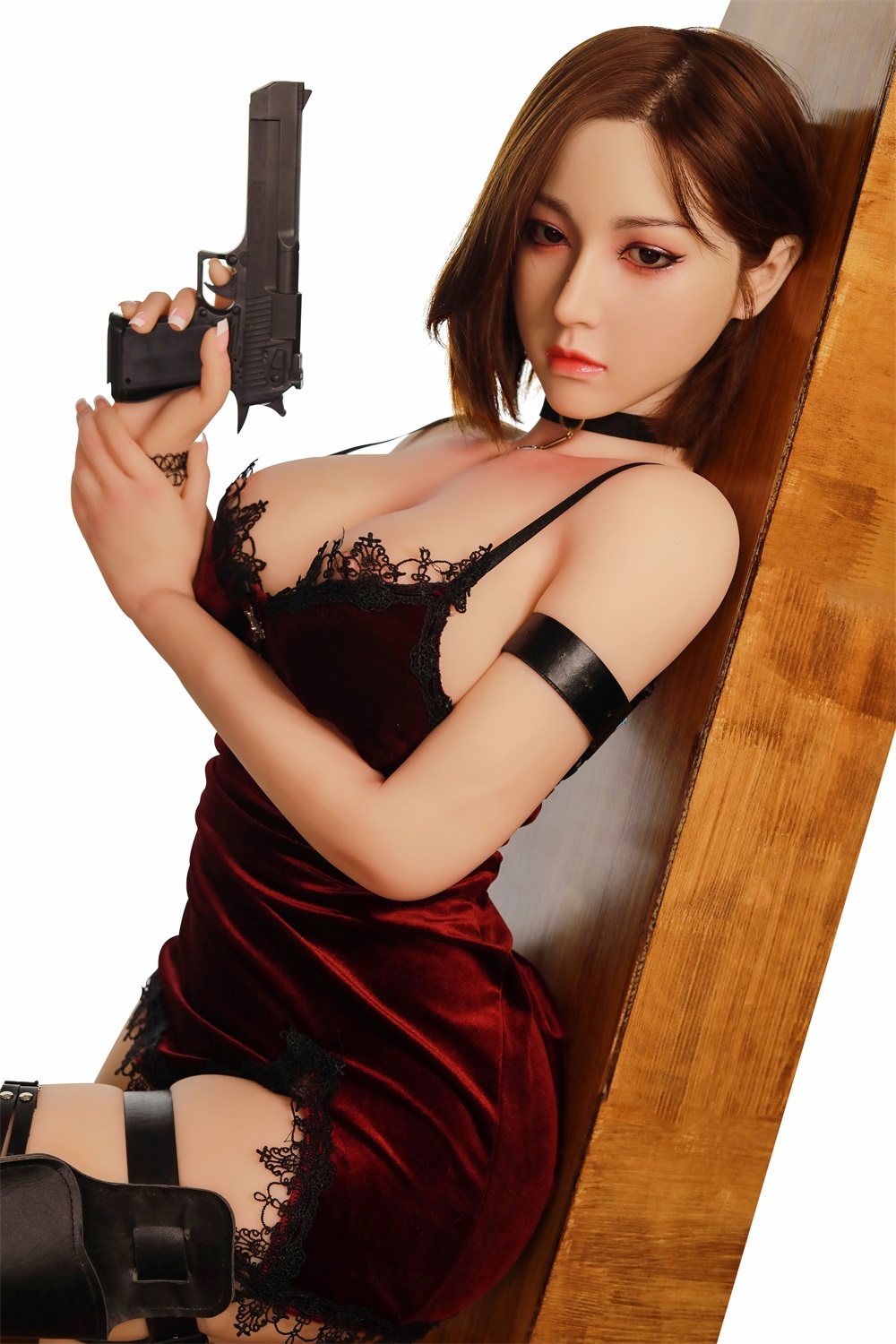 Elia - 165cm/5ft5 Style With Black Hair Sex Doll With Silicone Head-First Love Doll