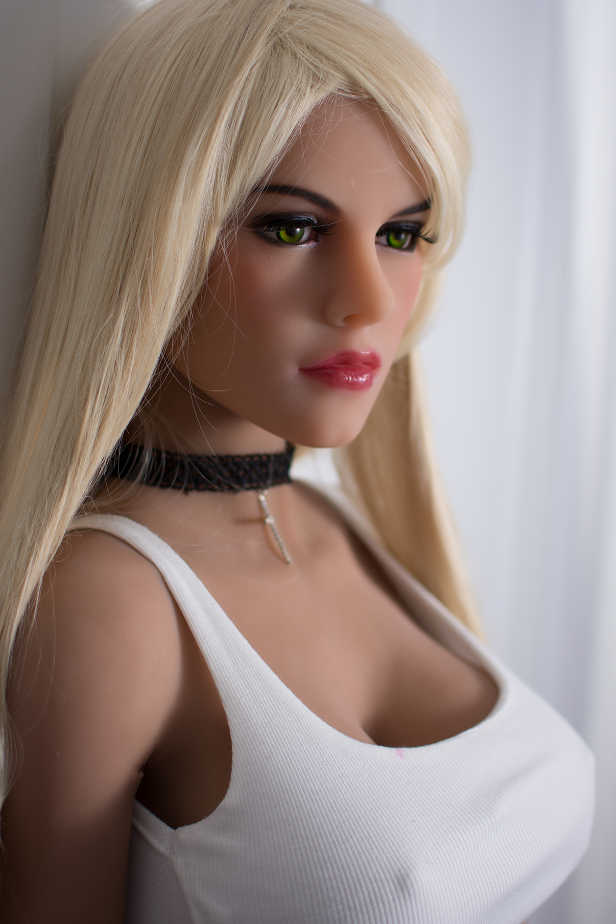 6YE | Clara - 5ft5/165cm Big Boobs White Hair Sex Doll-First Love Doll