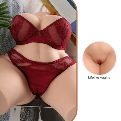Elma - 42cm/16.5lb Torso Sex Doll (In Stock US)-First Love Doll