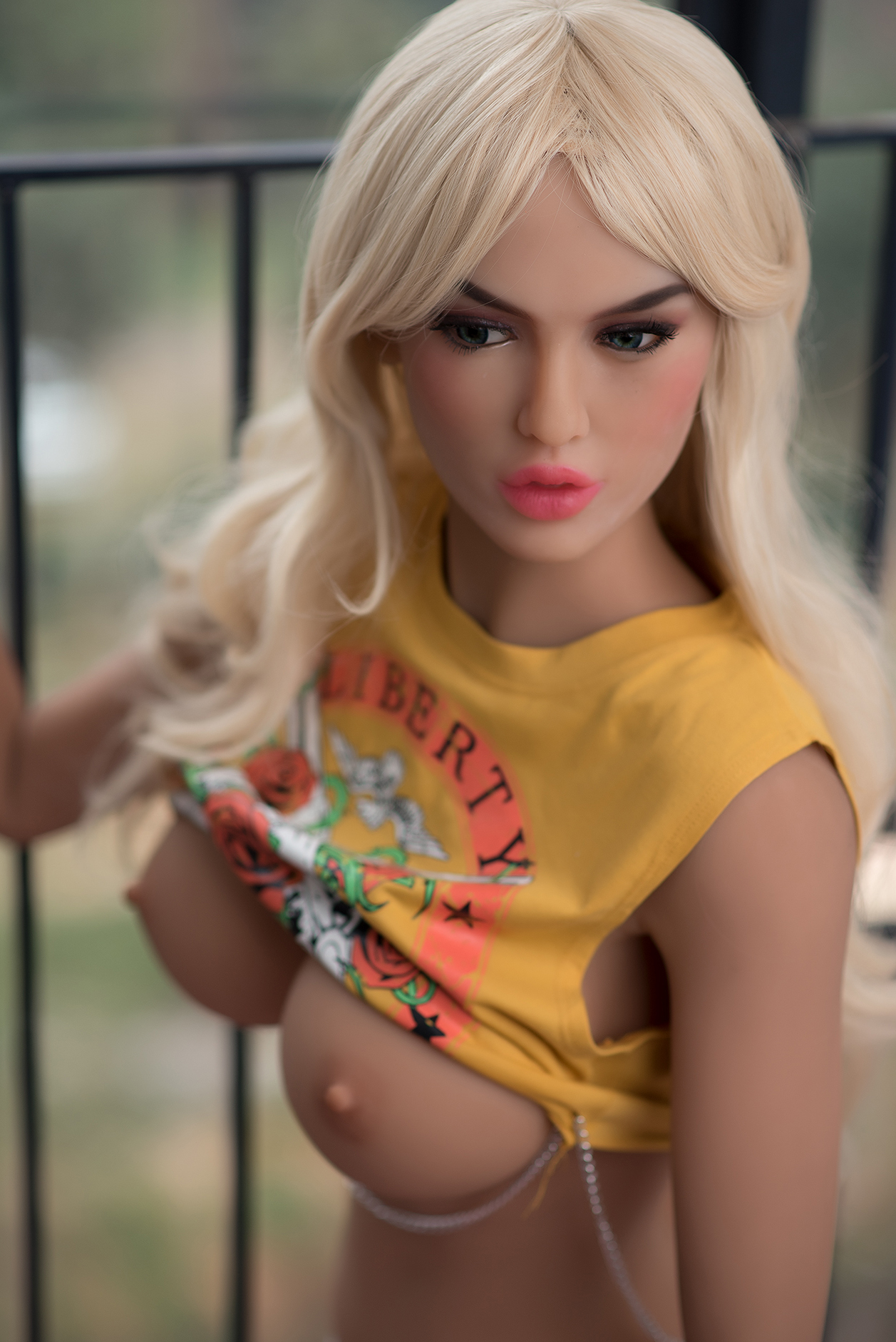 6YE | Amelia - 5ft5/165cm Big Boobs White Hair Fashion Sex Doll-First Love Doll