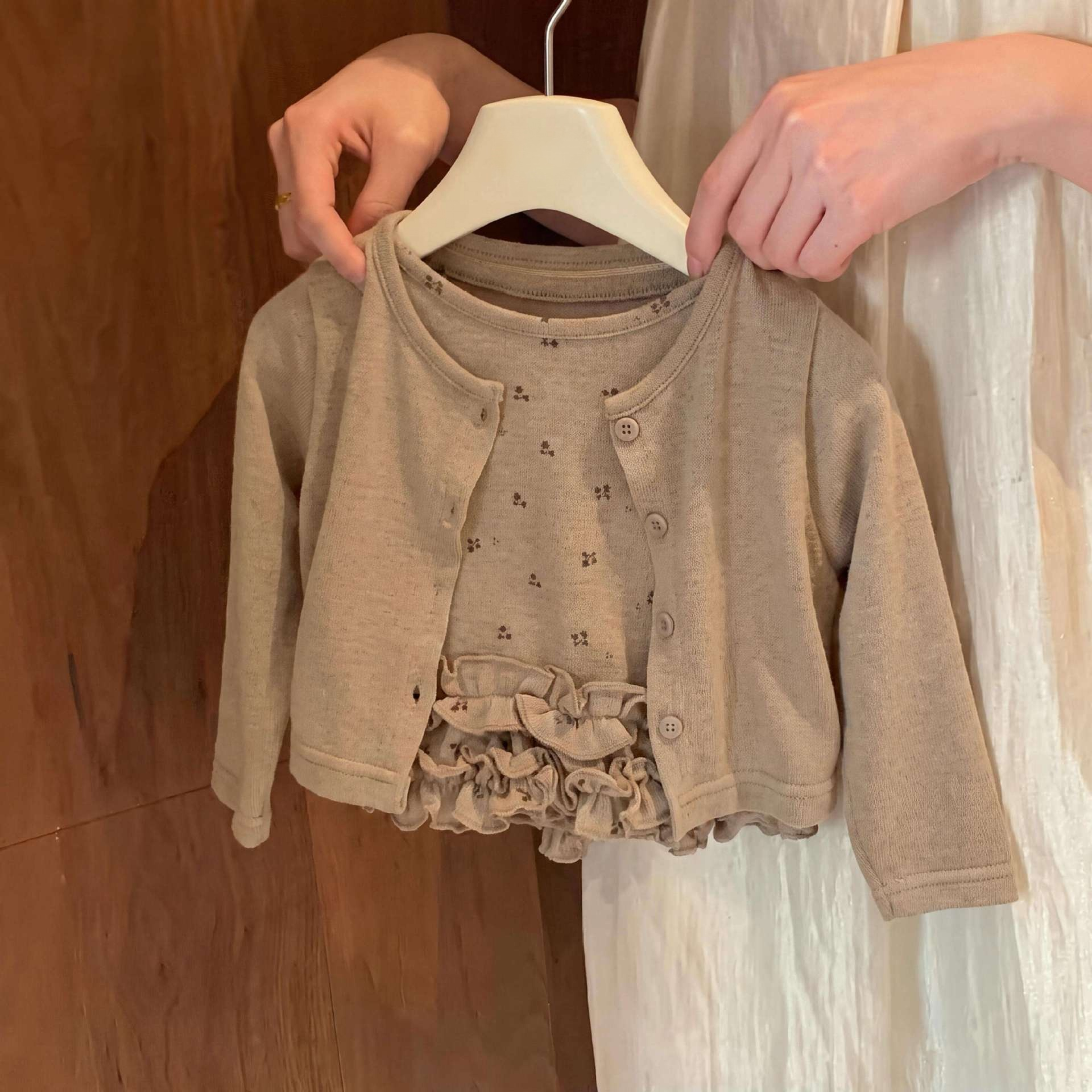 Kids Ruffled Edge Floral 3-Piece Set