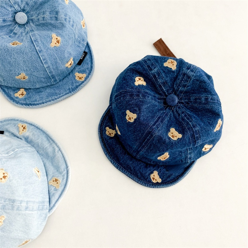 Baby Toddler Little Bear Embroidery Cowboy Baseball Hat