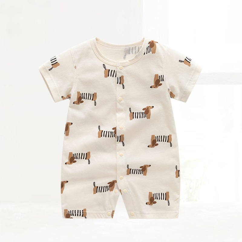 Baby Striped Dogs Onesie