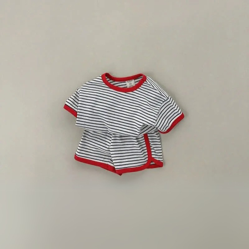 Kid 2-Piece Striped Lovely Set