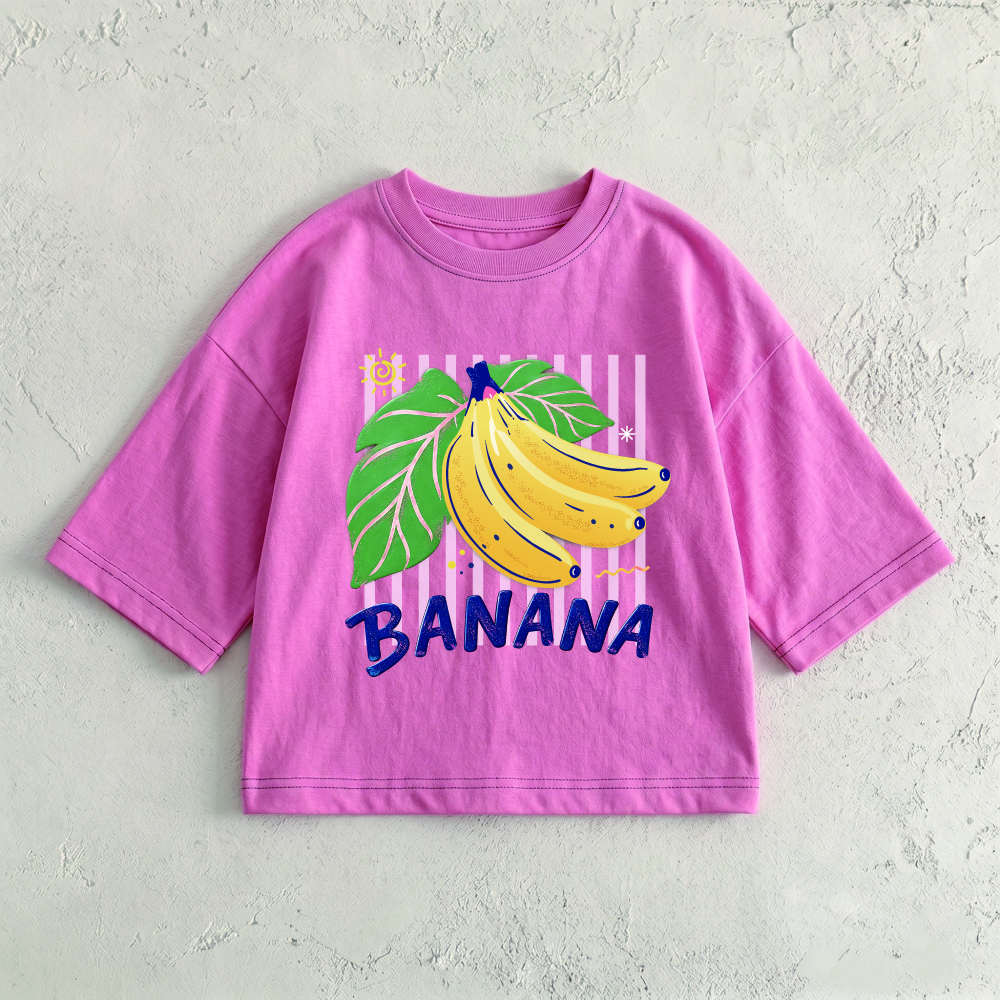 BANANA Baby & Kids Banana Stripe Pink T-Shirt (6M-12Y)