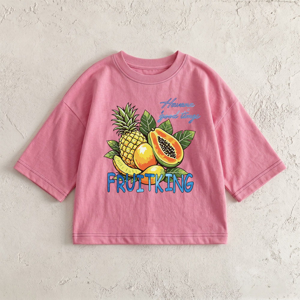 FRUITKING Baby & Kids Fruit Pink T-Shirt (6M-12Y)
