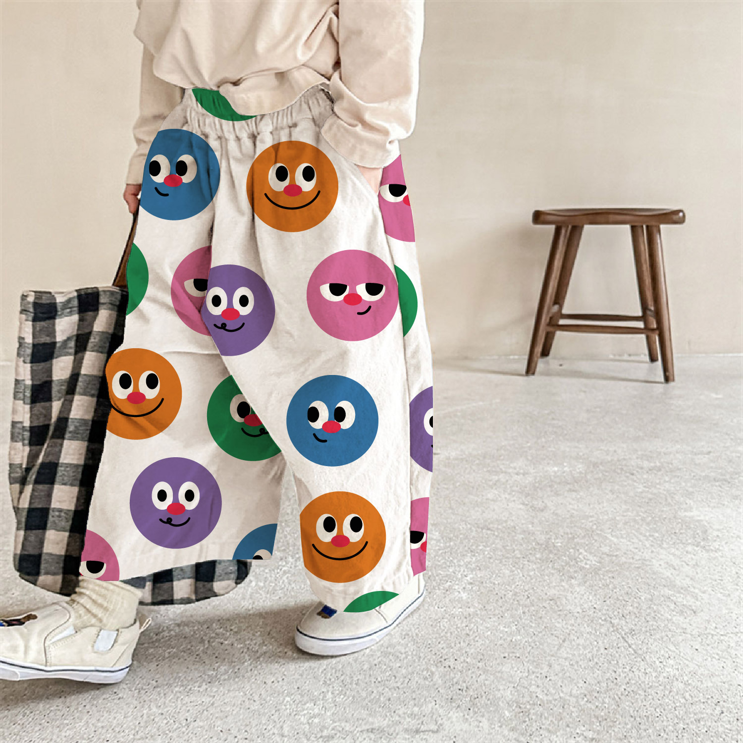 Baby & Kids Smiley Face Patterns Pattern Pants