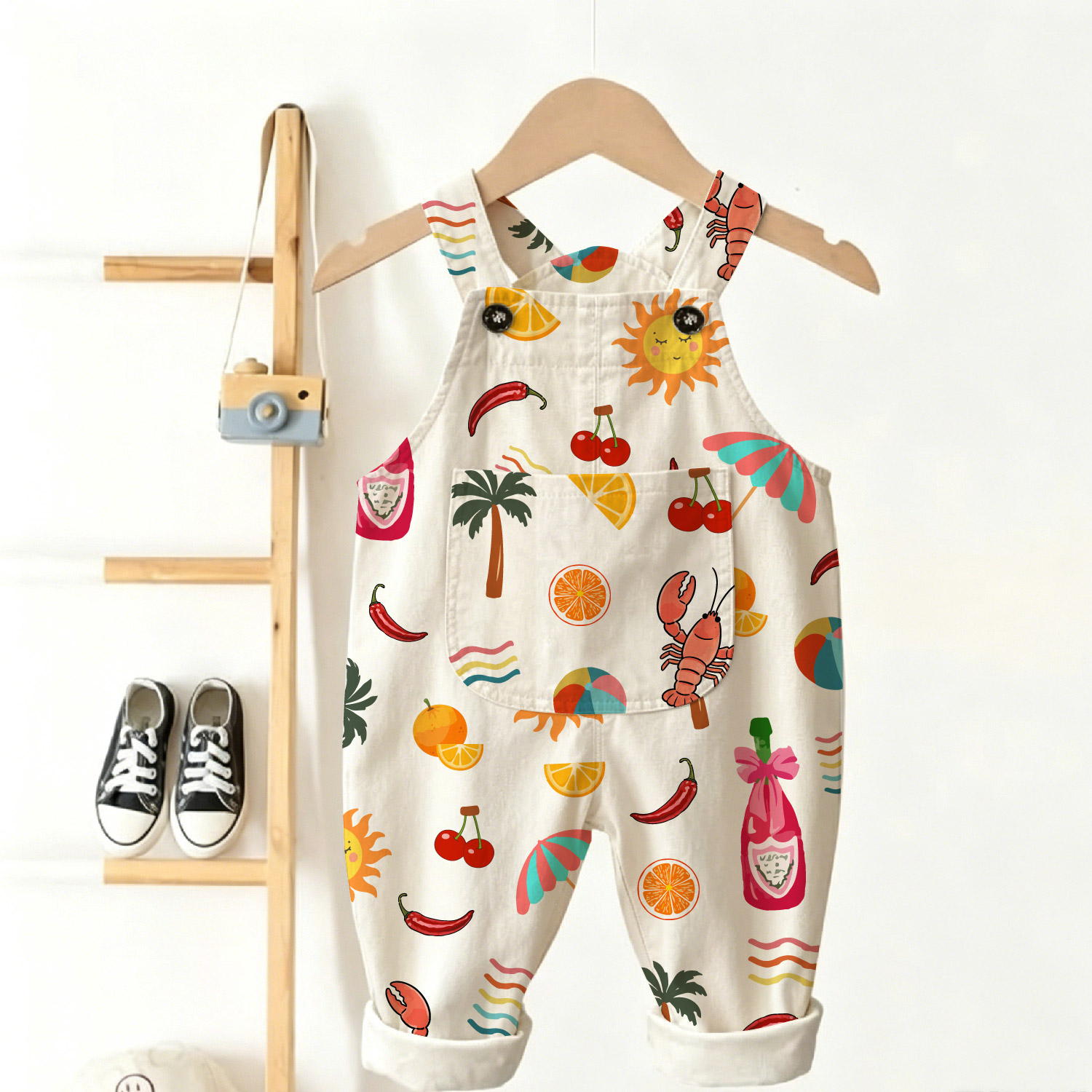 Baby Summer Lsland Lobster Overalls