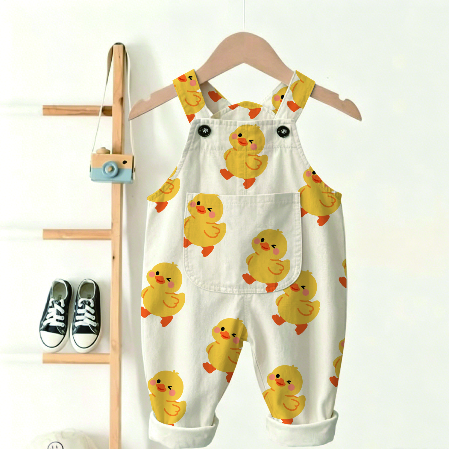 Baby Cute Duck Patterns Overalls