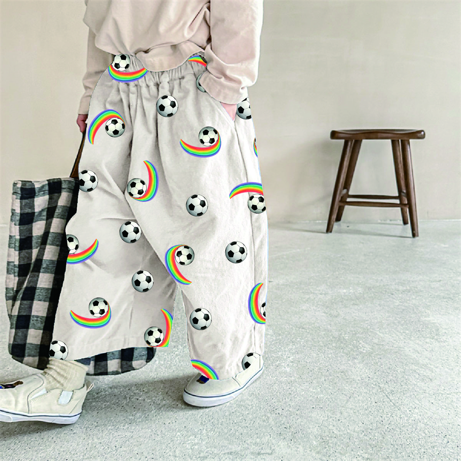 Baby & Kids Football Rainbow Pattern Pants