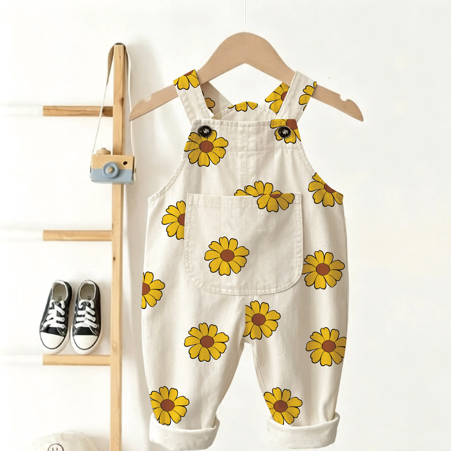 Baby Toddler Flowers Overalls