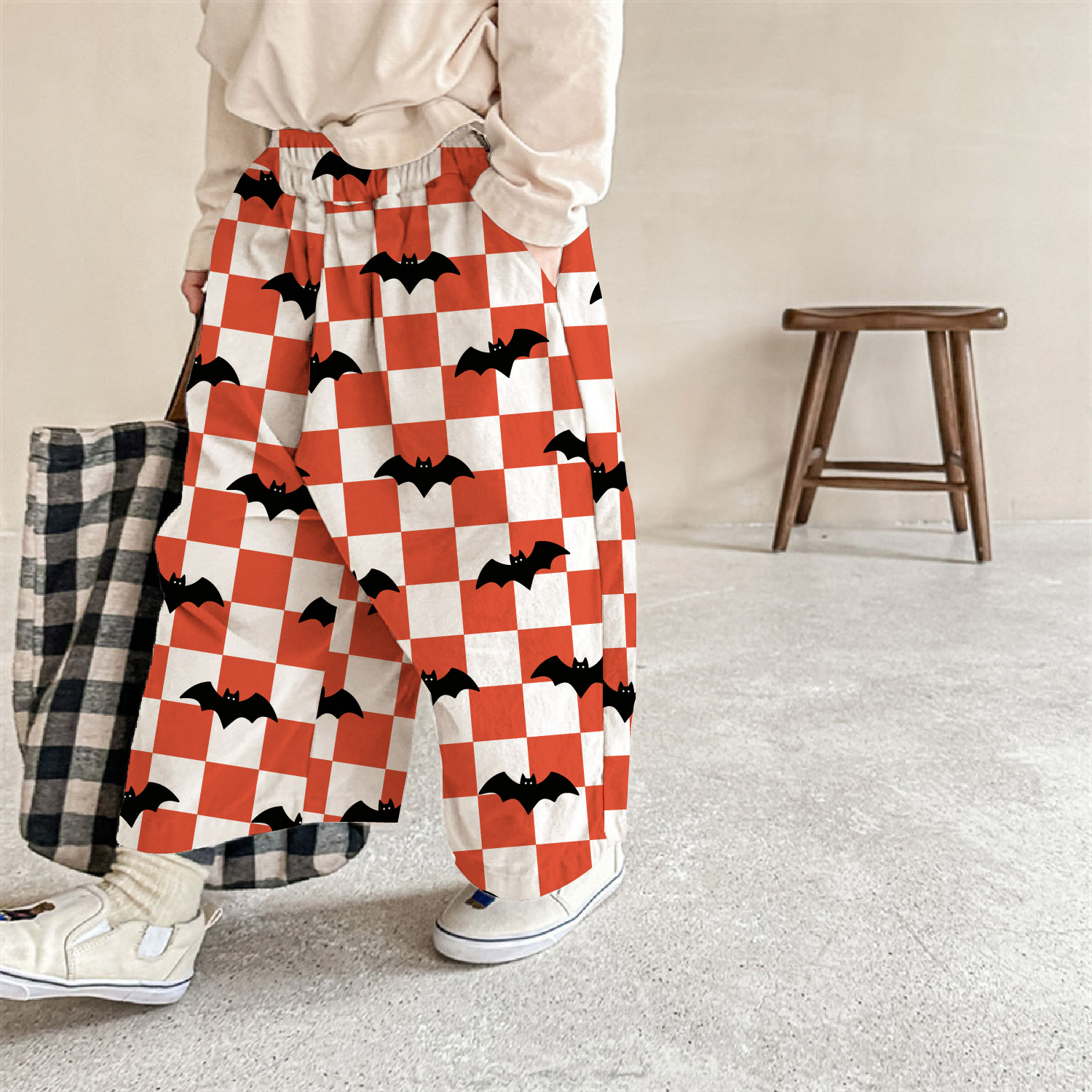 Baby & Kids Bat Check Pattern Pants