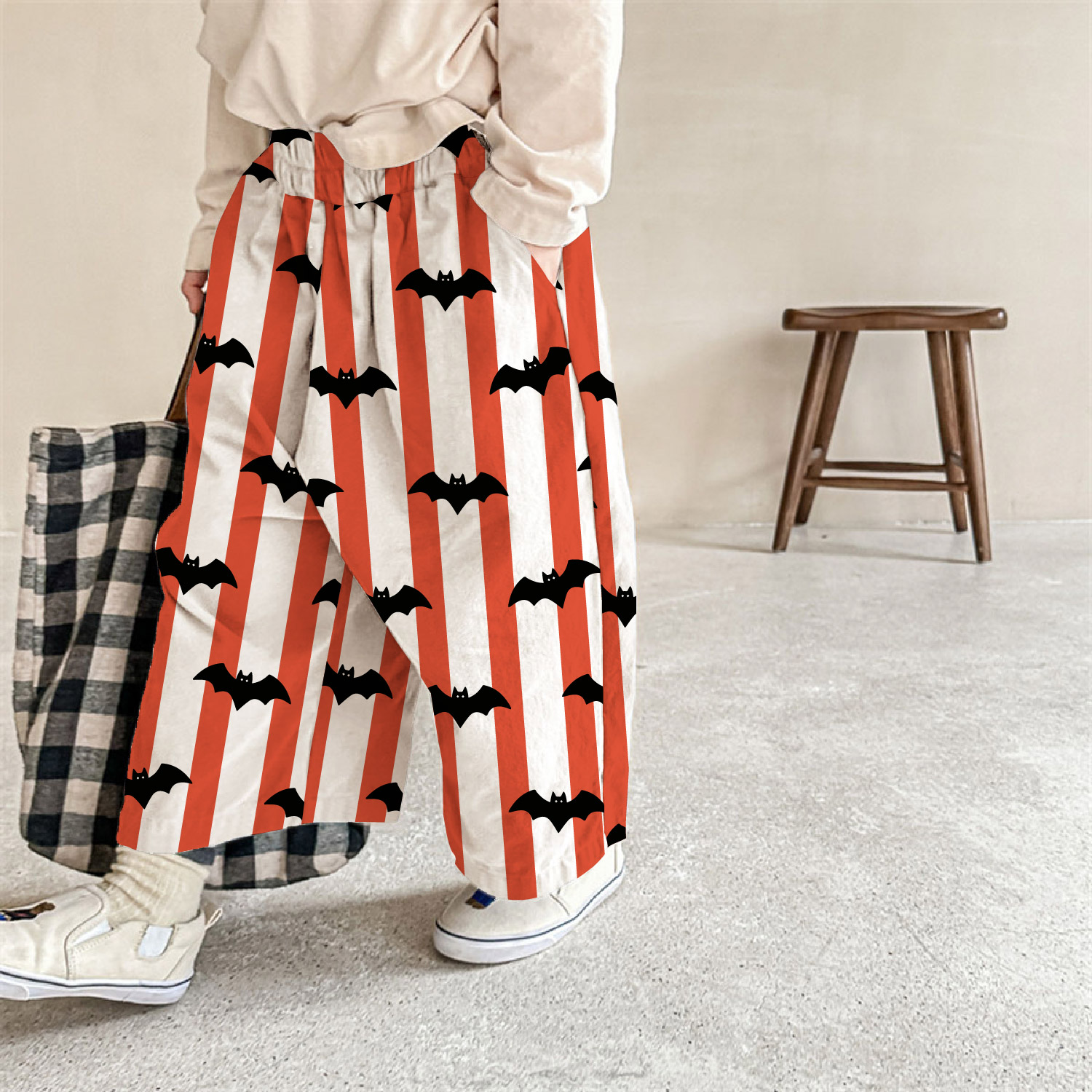 Baby & Kids Bat Stripe Pattern Pants