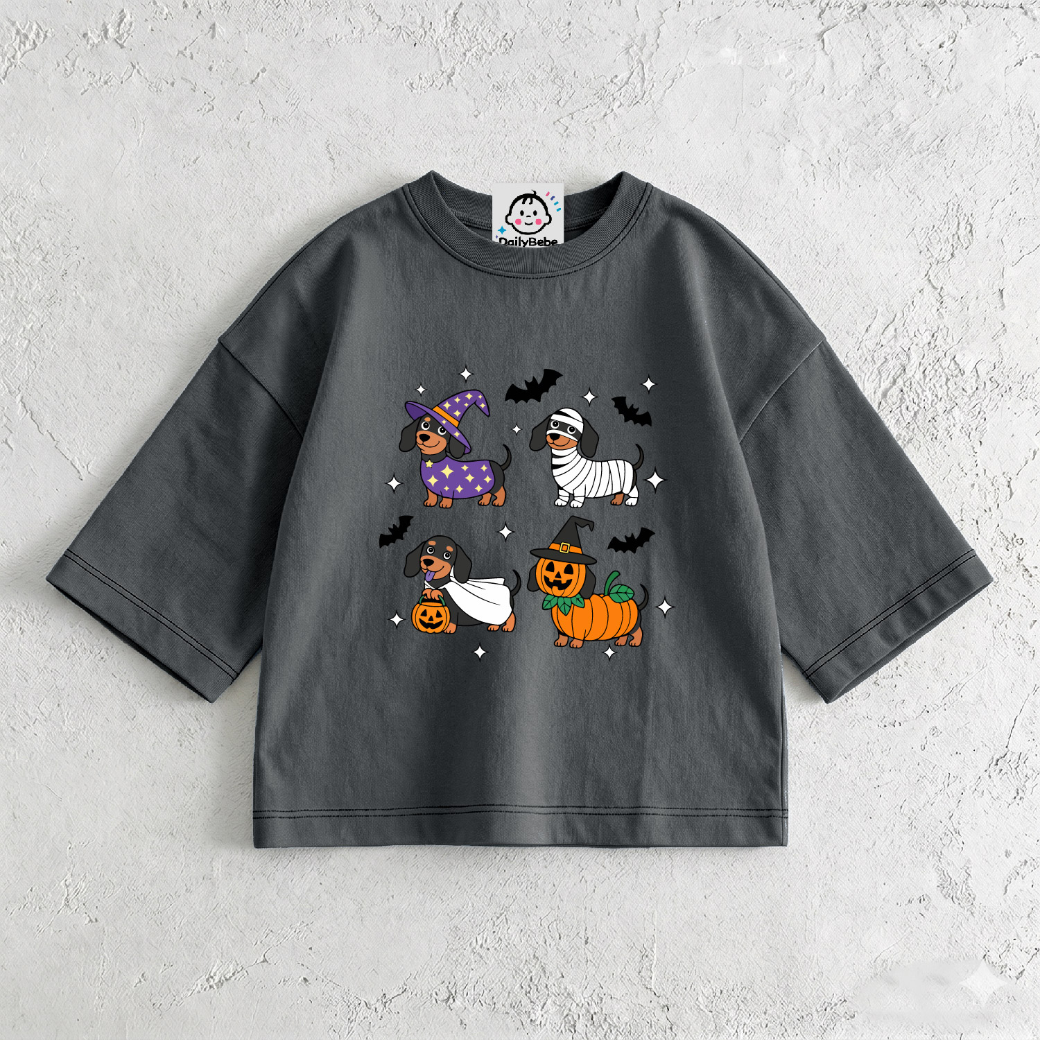 Baby & Kids Halloween Dogs T-Shirt (6M-12Y)